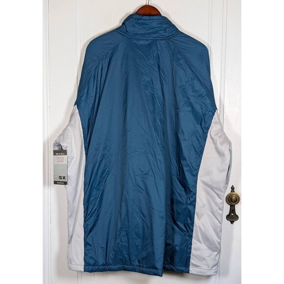 NEW NWT MSX Michael Strahan Mens 4XLT Tall Blue & Gray Full Zip Lined Jacket - Picture 2 of 5